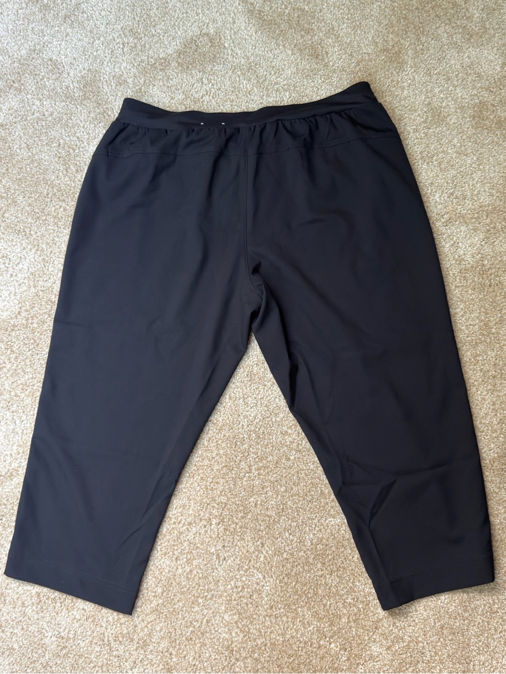 St. John’s Bay Black Capri Pants Women’s Large Pull-On Stretch Pockets